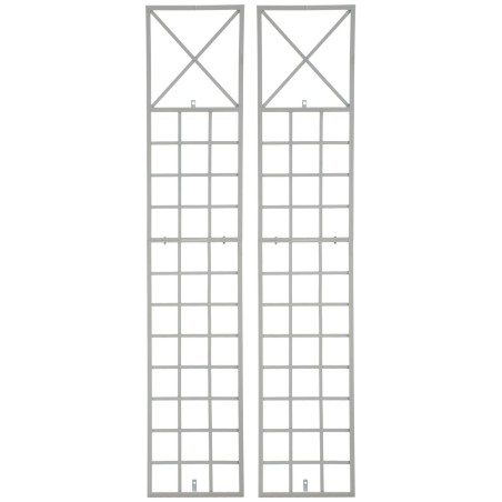 Juego de 2 enrejados blancos Trigo