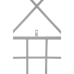 Juego de 2 enrejados blancos Trigo