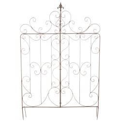 Juego de 2 enrejados para Mandevilla marrón antigua