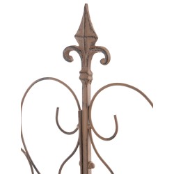 Juego de 2 enrejados para Mandevilla marrón antigua