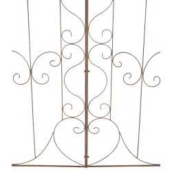 Juego de 2 enrejados para Mandevilla marrón antigua