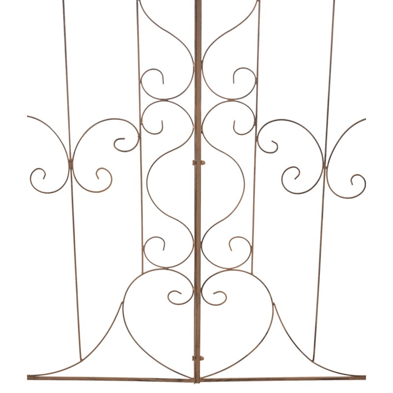 Juego de 2 enrejados para Mandevilla marrón antigua