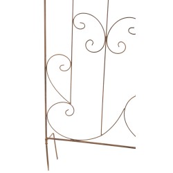 Juego de 2 enrejados para Mandevilla marrón antigua