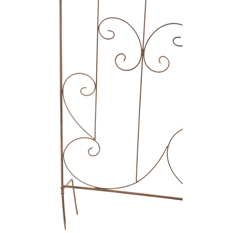 Juego de 2 enrejados para Mandevilla marrón antigua