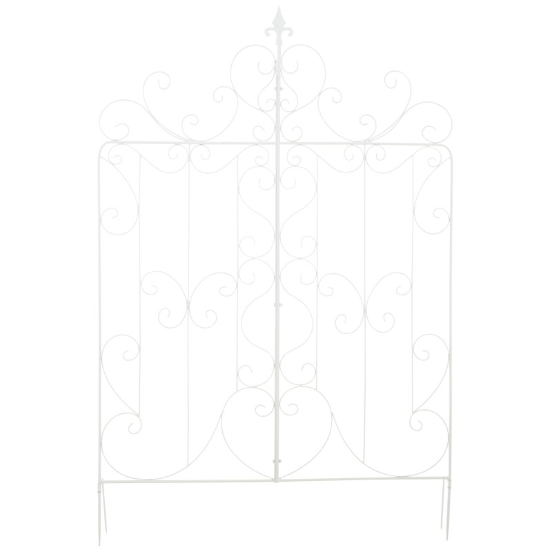 Juego de 2 enrejados blancos para Mandevilla