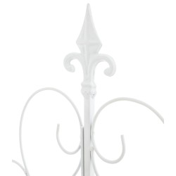 Juego de 2 enrejados blancos para Mandevilla