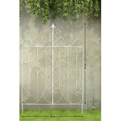 Juego de 2 enrejados blancos para Mandevilla