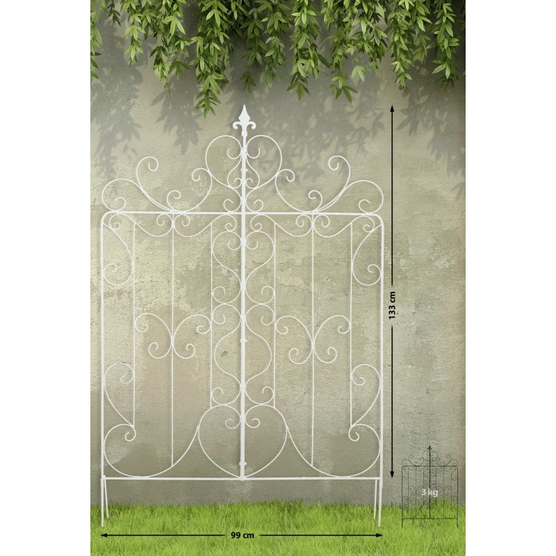 Juego de 2 enrejados blancos para Mandevilla