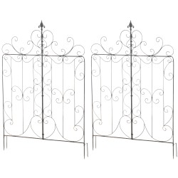 Juego de 2 celosías de bronce para Mandevilla