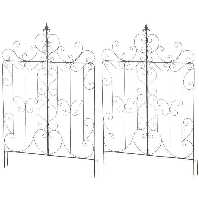 Juego de 2 celosías de bronce para Mandevilla