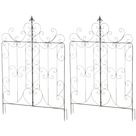 Juego de 2 celosías de bronce para Mandevilla