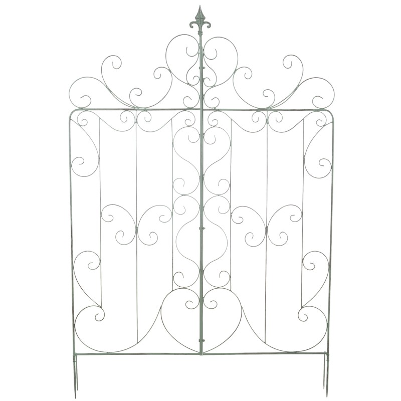 Juego de 2 enrejados para Mandevilla verde antigua