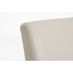 Silla de comedor Ina, color crema y negro