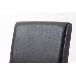 Silla de comedor Ina, negra/marrón