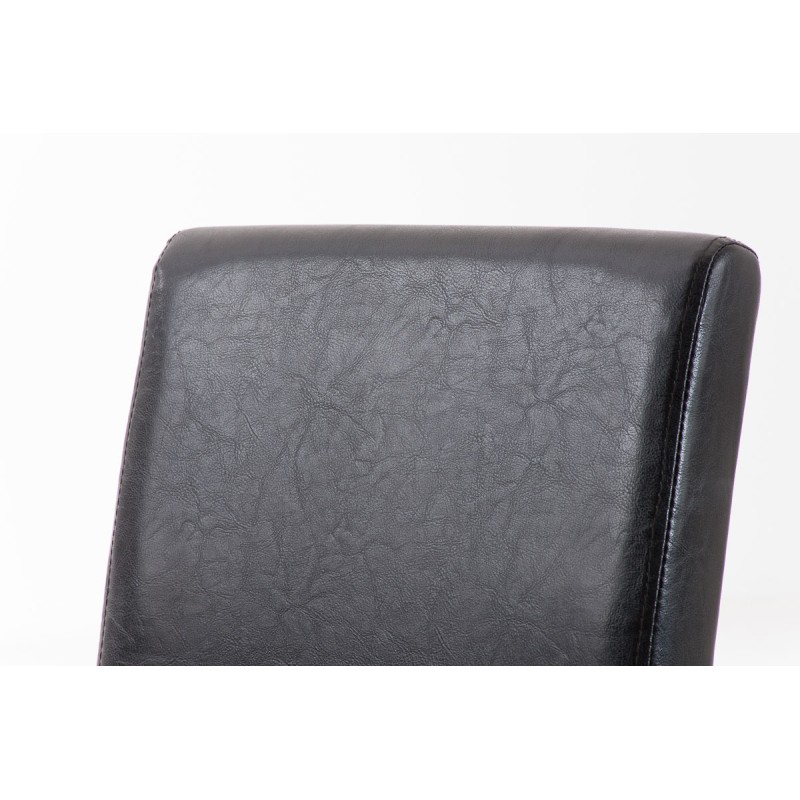 Silla de comedor Ina, negra/marrón