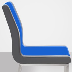 Silla de comedor Colmar, gris