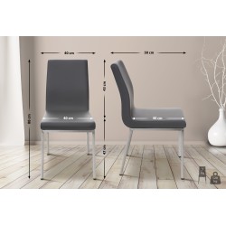 Silla de comedor Colmar, gris