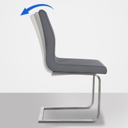 Silla de comedor Belfort, gris