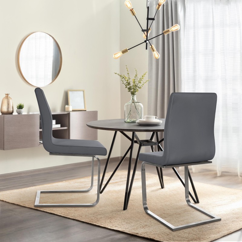 Silla de comedor Belfort, gris