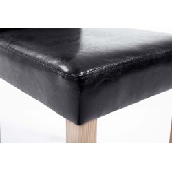 Silla de comedor negra Ina Natura