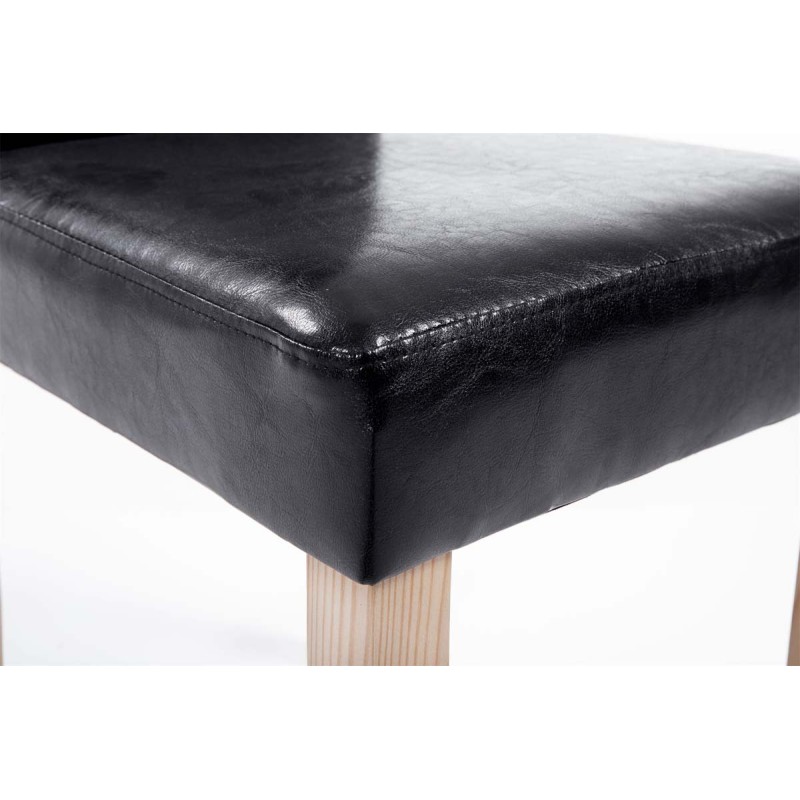 Silla de comedor negra Ina Natura