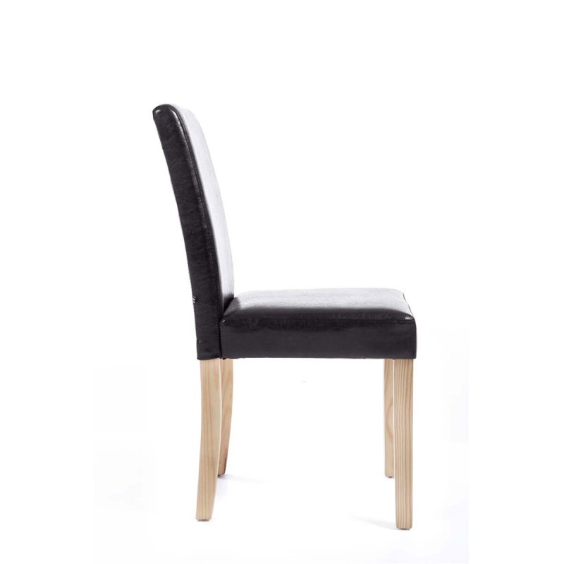 Silla de comedor marrón Ina Natura