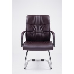 Silla de visita marrón Sievert