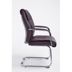 Silla de visita marrón Sievert