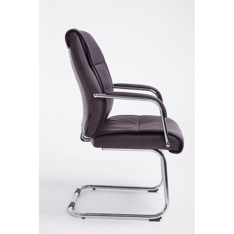 Silla de visita marrón Sievert