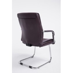 Silla de visita marrón Sievert