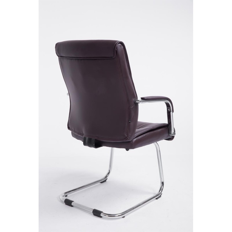 Silla de visita marrón Sievert