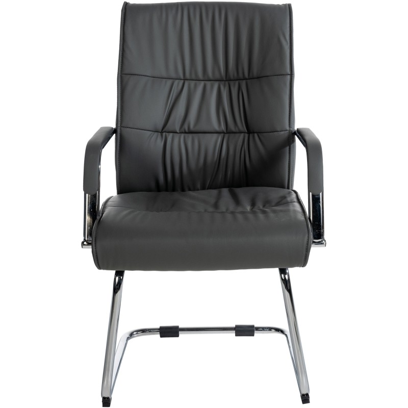 Silla de visita gris Sievert