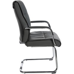 Silla de visita gris Sievert