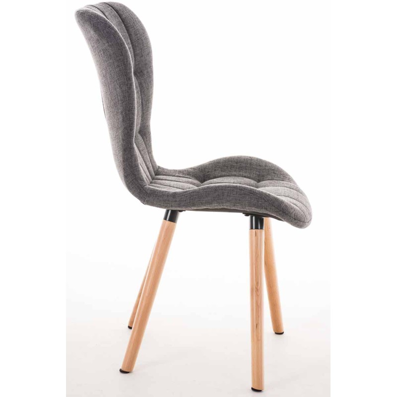 Silla Elda, tapizado: gris claro natural