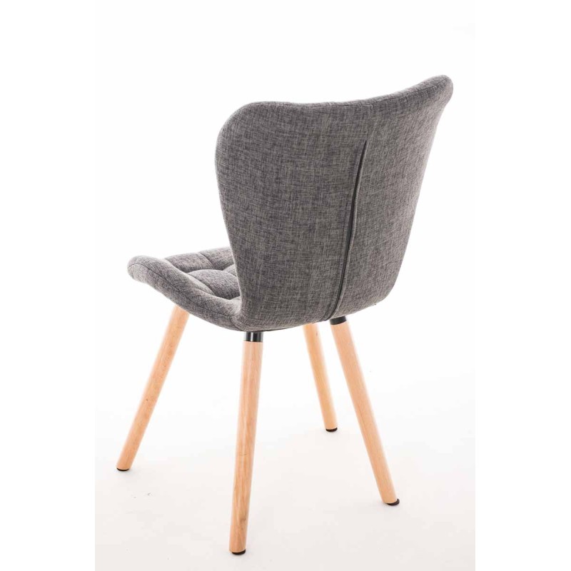 Silla Elda, tapizado: gris claro natural