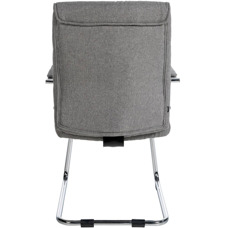 Silla de visita Sievert, tela gris claro