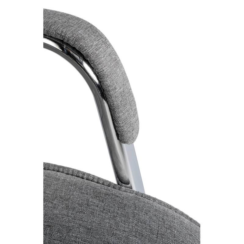 Silla de visita Sievert, tela gris claro