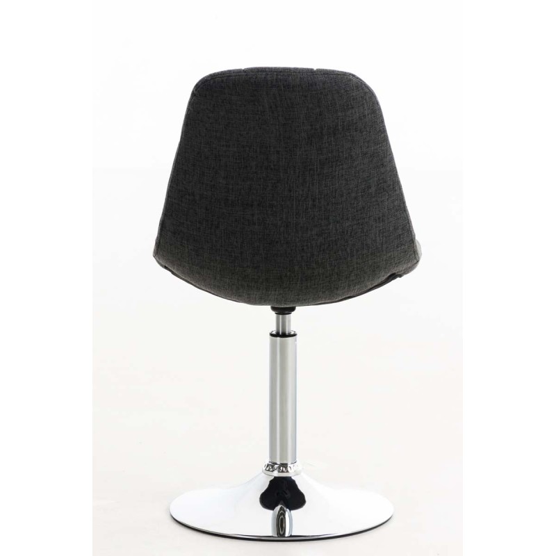 Sillón Emil, tapizado en tela gris oscuro