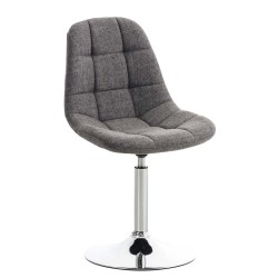 Sillón Emil, tela gris claro