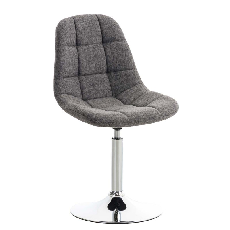 Sillón Emil, tela gris claro