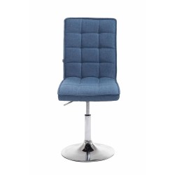Silla de comedor Pekín V2, tela azul