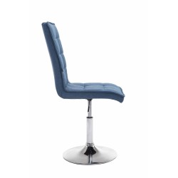 Silla de comedor Pekín V2, tela azul