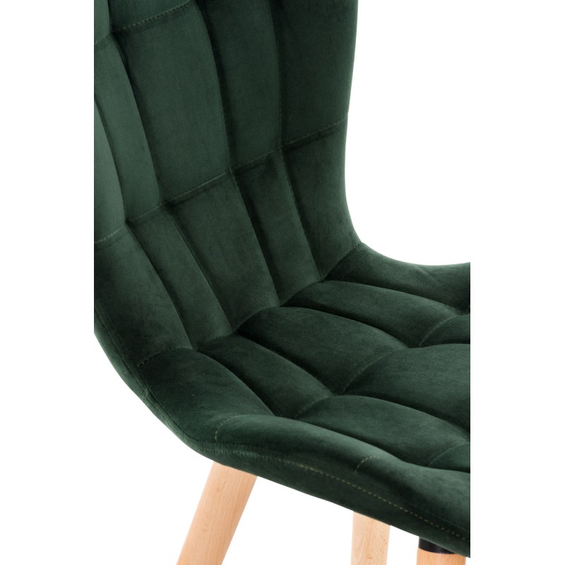 Sillón Elda, terciopelo, verde