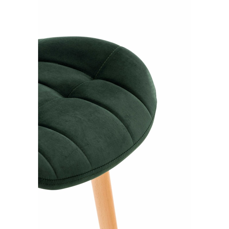 Sillón Elda, terciopelo, verde