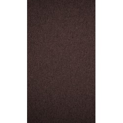 Silla de comedor Zadar, tapizada en tela marrón oscuro antigua.