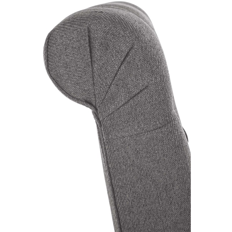 Silla de comedor Lisburn, tela gris