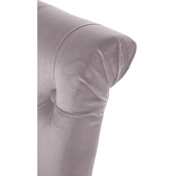 Silla de comedor Lisburn en terciopelo gris