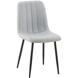 Silla Dijon, tela gris