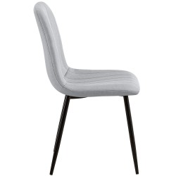 Silla Dijon, tela gris