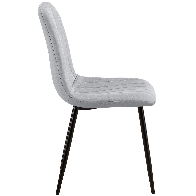 Silla Dijon, tela gris